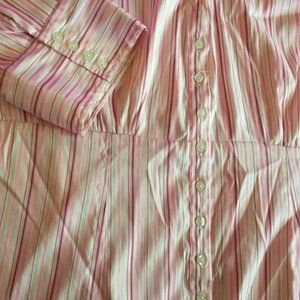 CATO, blouse, pinks/gold/white stripes, 22/24